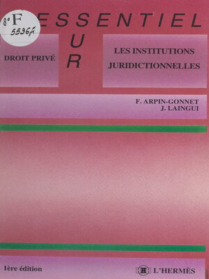 cover image of Les institutions juridictionnelles